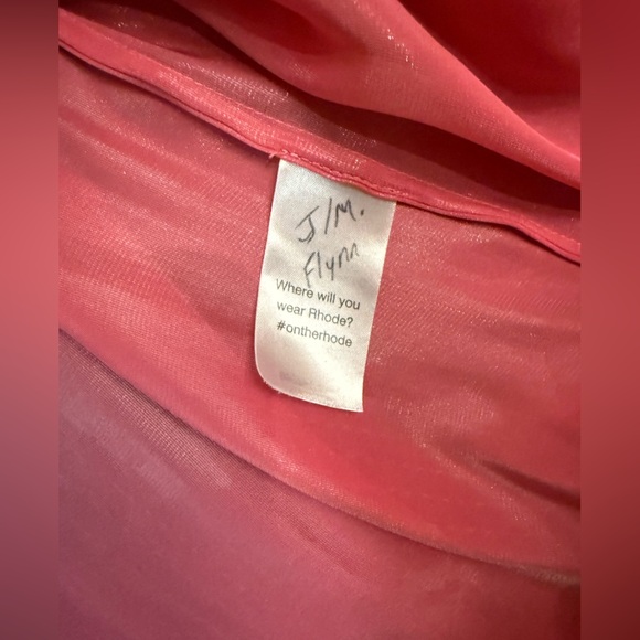 RHODE Adele Blouse in Rose Shimmer in Color Rose Shimmer Size Medium - Picture 8 of 10